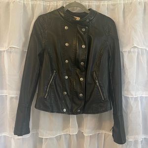 Free People Vegan Leather Jacket